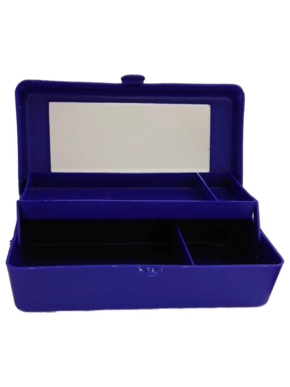 Vintage 1980s/1990s Mini Caboodle Cosmetic/Makeup Case - Mirror & Double Shelves